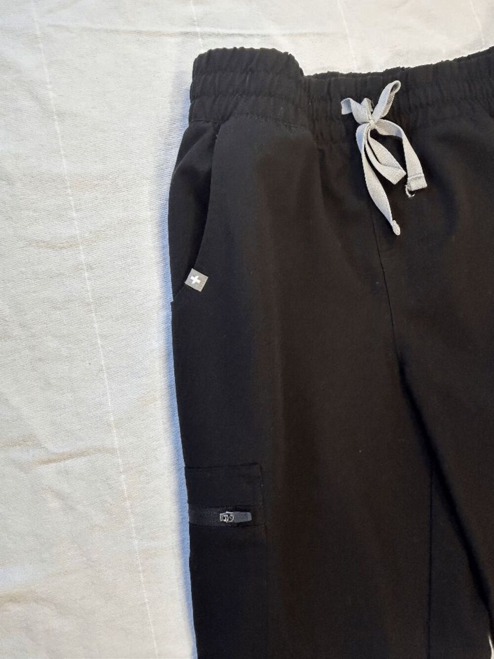 Figs Technical Collection Black Scrub Set Size Small Drawstring Joggers Pockets - Picture 4 of 8